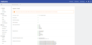 Fix System Issues in Matomo