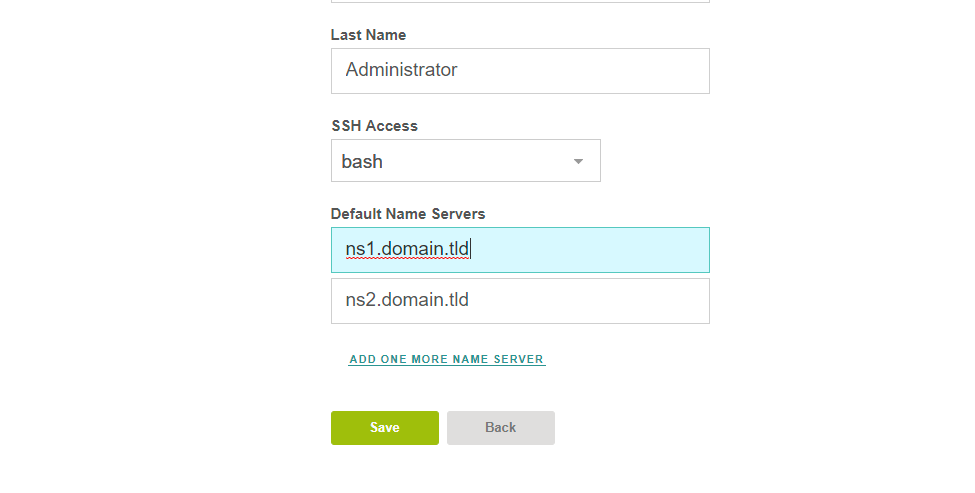 change default dns servers