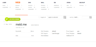 Create a SubDomain using VestaCP
