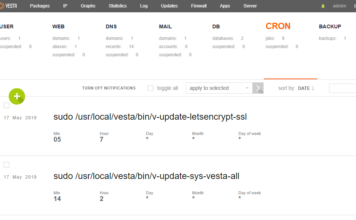 Setup a CRON job using VestaCP