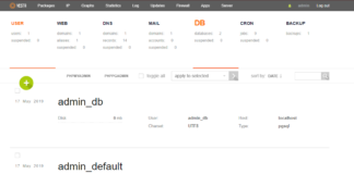 Add a Database using VestaCP