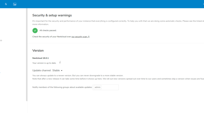 Fix System Issues in Nextcloud