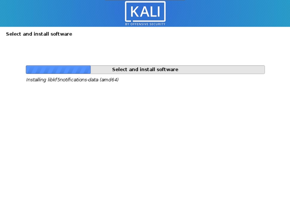 kali installer continuing to install kali linux