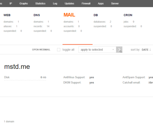 Add a Mail Account using VestaCP