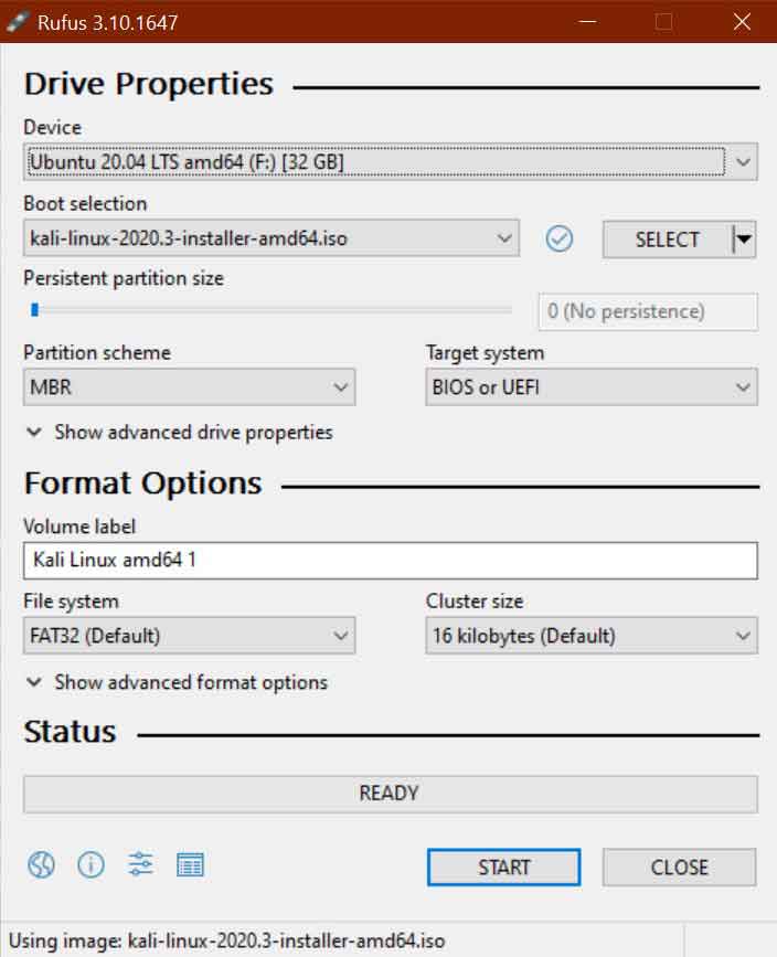 rufus bootable usb creator