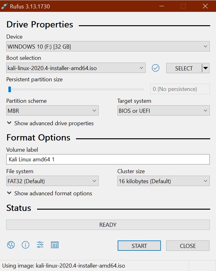 rufus bootable usb creator