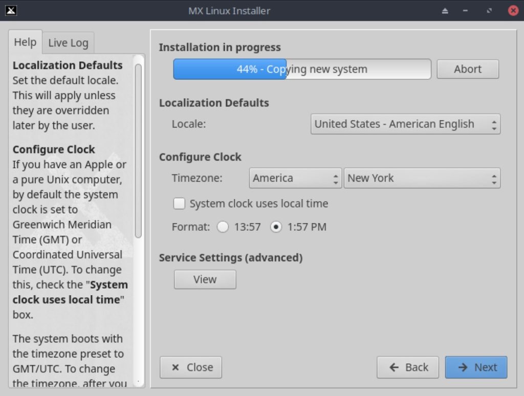 MX Linux 19.3 localization