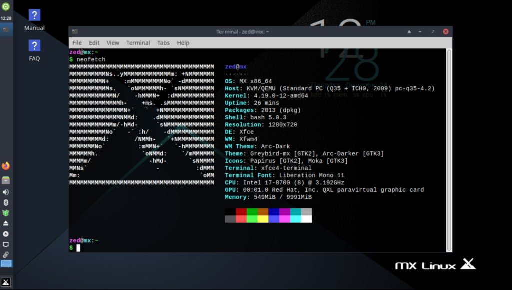 Welcome to MX Linux 19.3 desktop