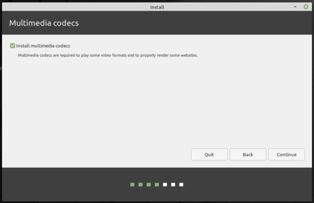 linux mint 20 multimedia codecs