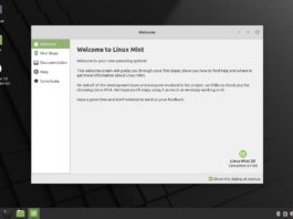linux mint 20 welcome to desktop